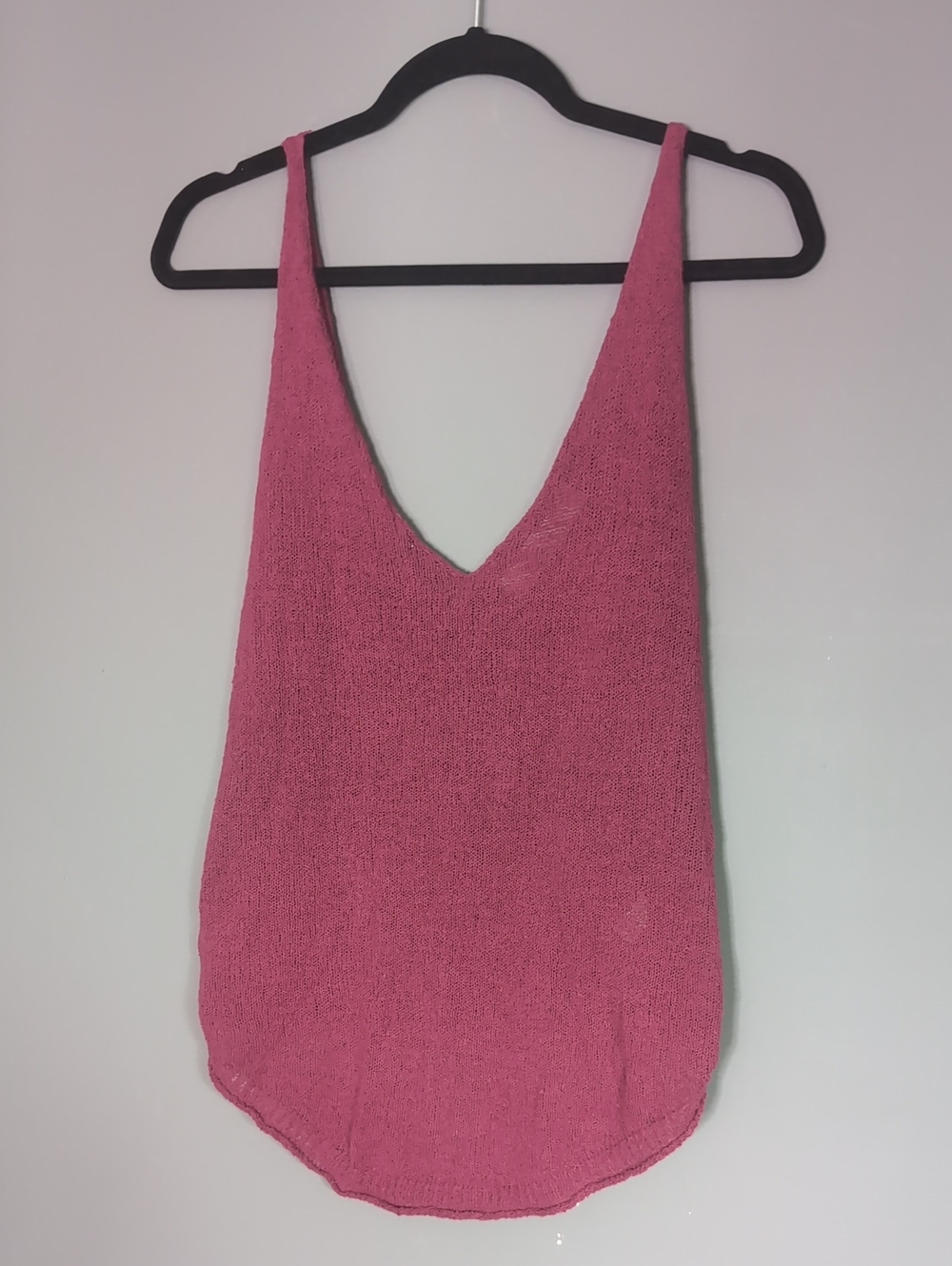 Free People V-Neck Layering Knit Tank Top